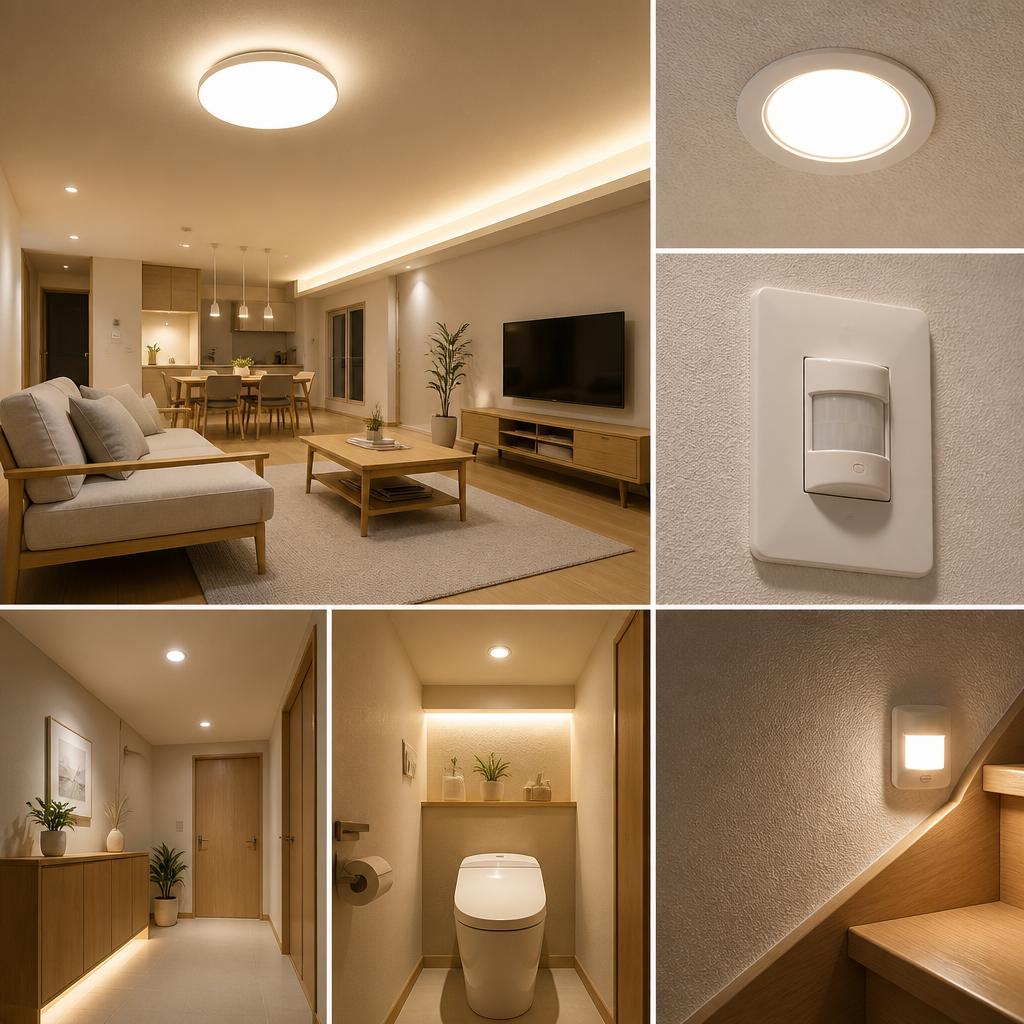 あなたの家も明るく、快適に！ LED照明への交換と人感センサースイッチで暮らしを変えよう！