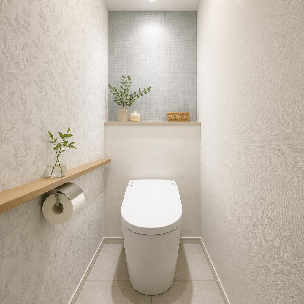 トイレの壁紙も新しく！