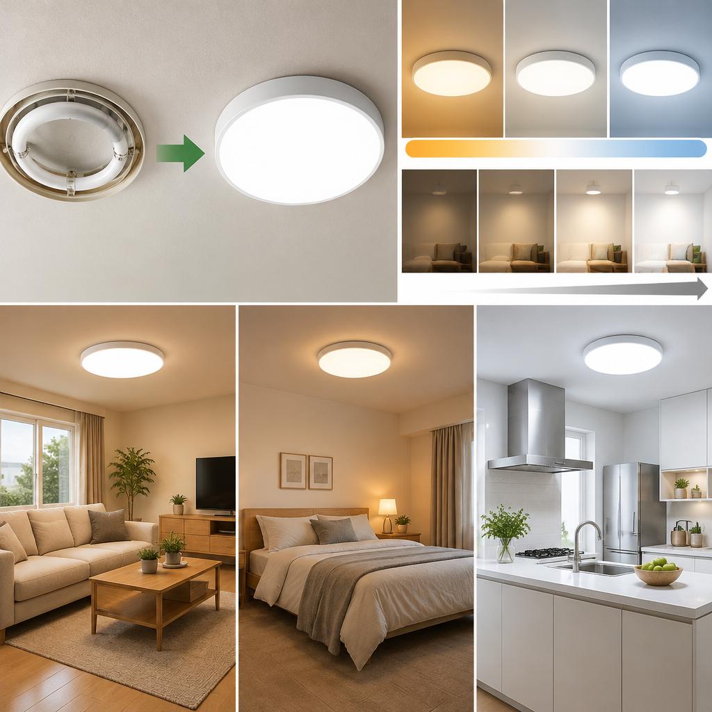 LED交換で、明るさも省エネも心地よく