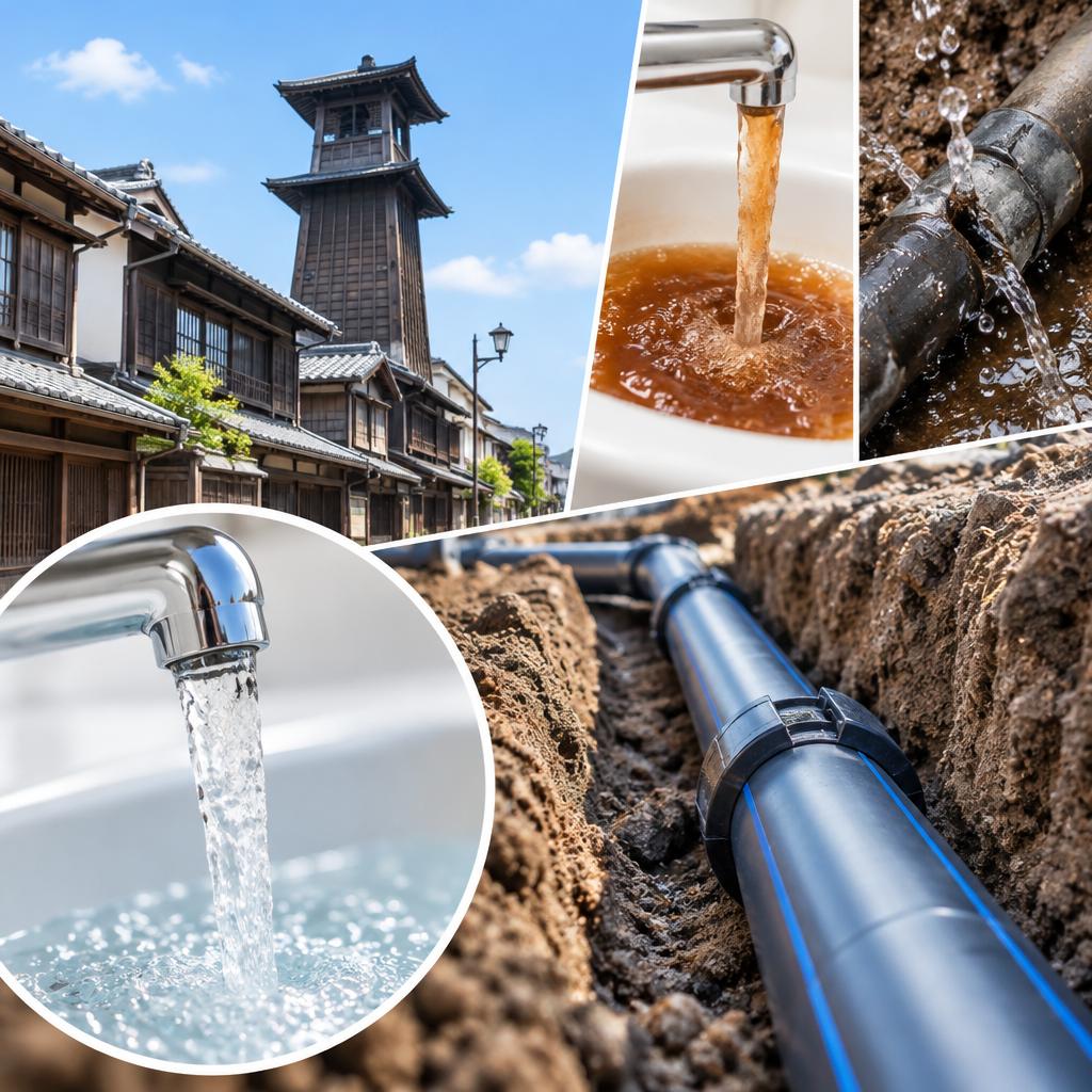 川越市の赤水・漏水は、原因調査から配管更新まで一貫対応。給水管の不安を、確かな工事で安心に変えます。