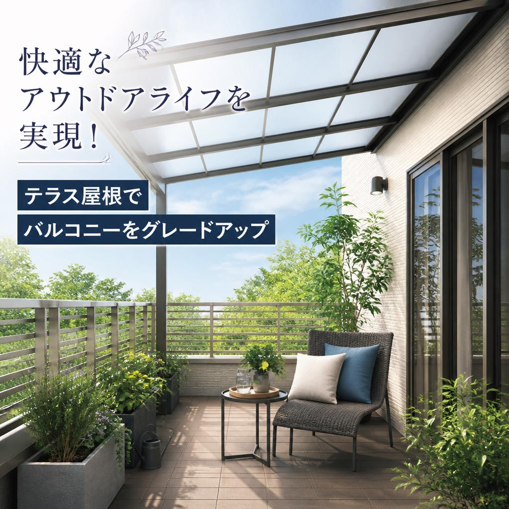 快適なアウトドアライフを実現！テラス屋根でバルコニーをグレードアップ