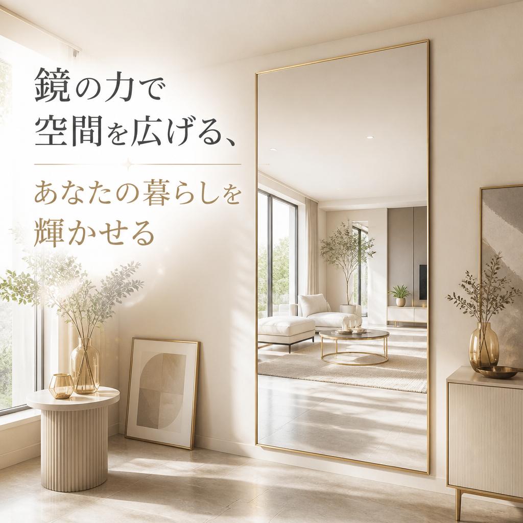 「鏡の力で空間を広げる、あなたの暮らしを輝かせる」