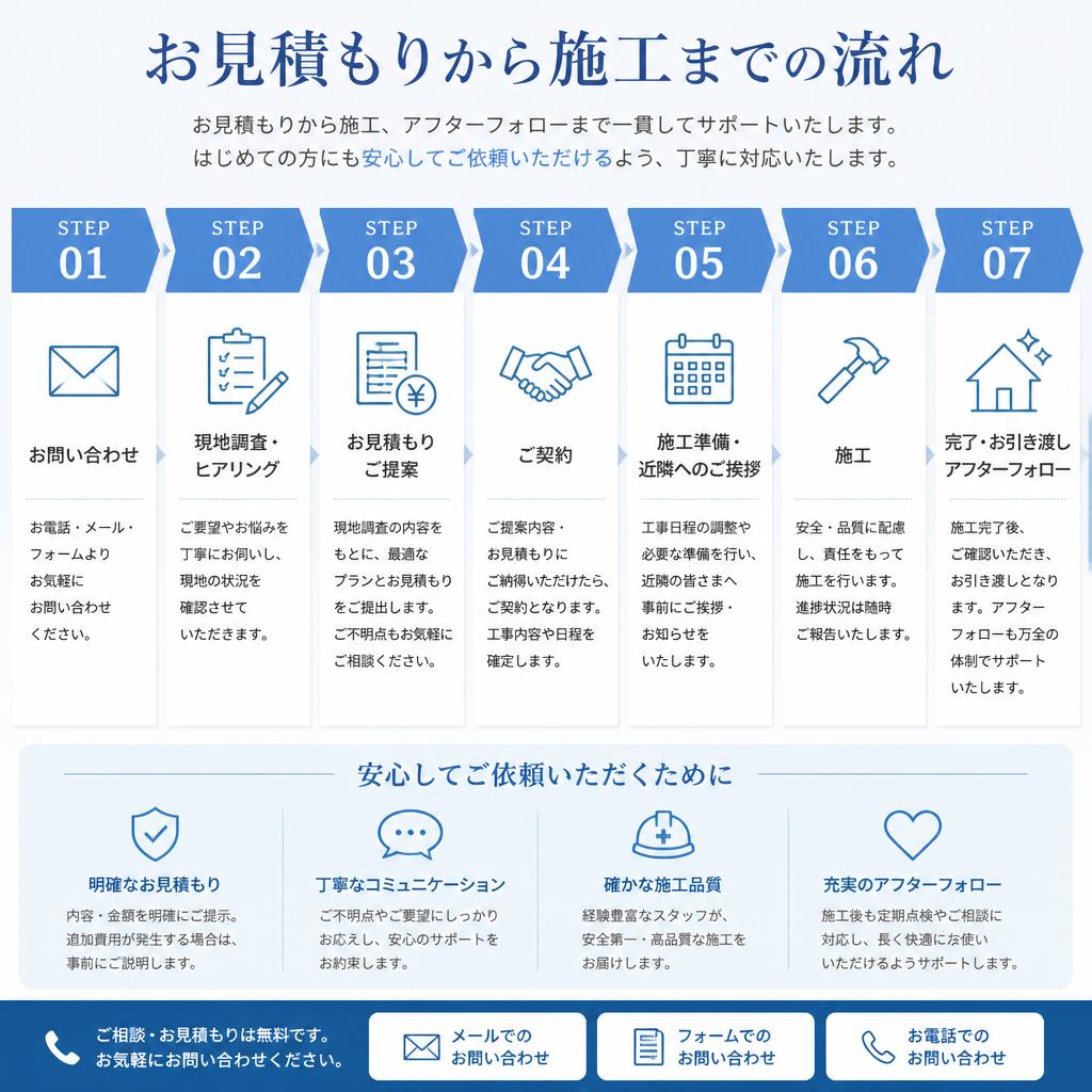 簡単ステップでリフォームを実現！
