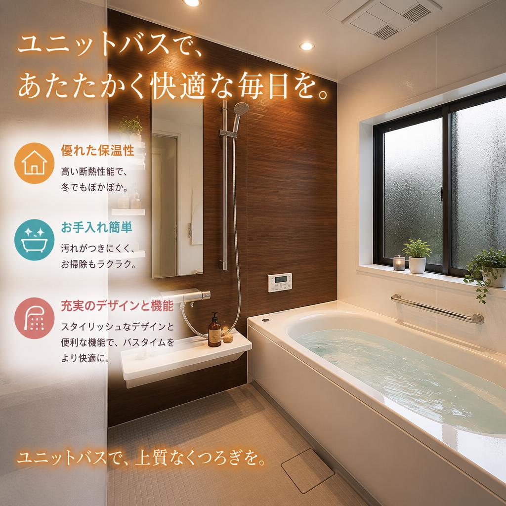 ユニットバスの魅力