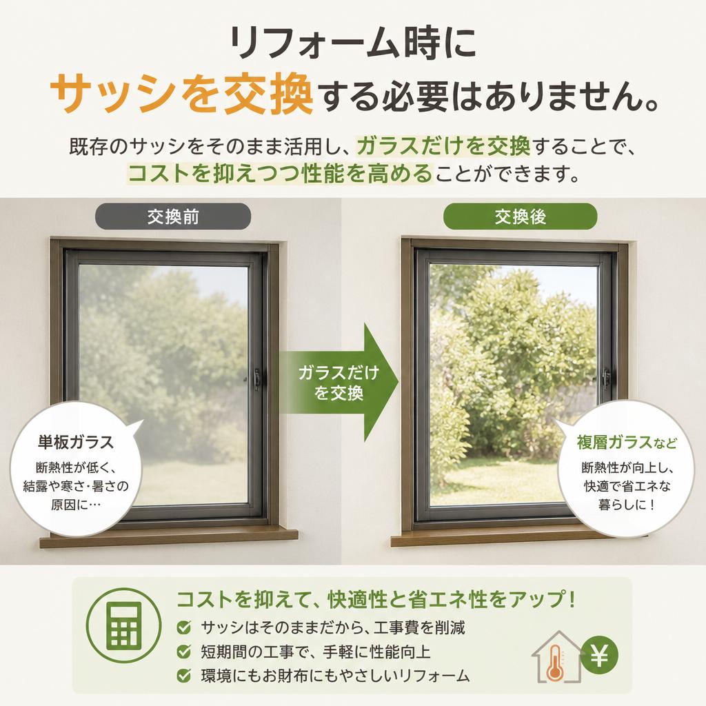 サッシはそのまま！