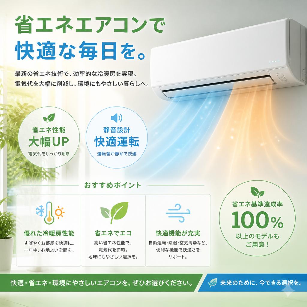 省エネ型エアコンのメリット
