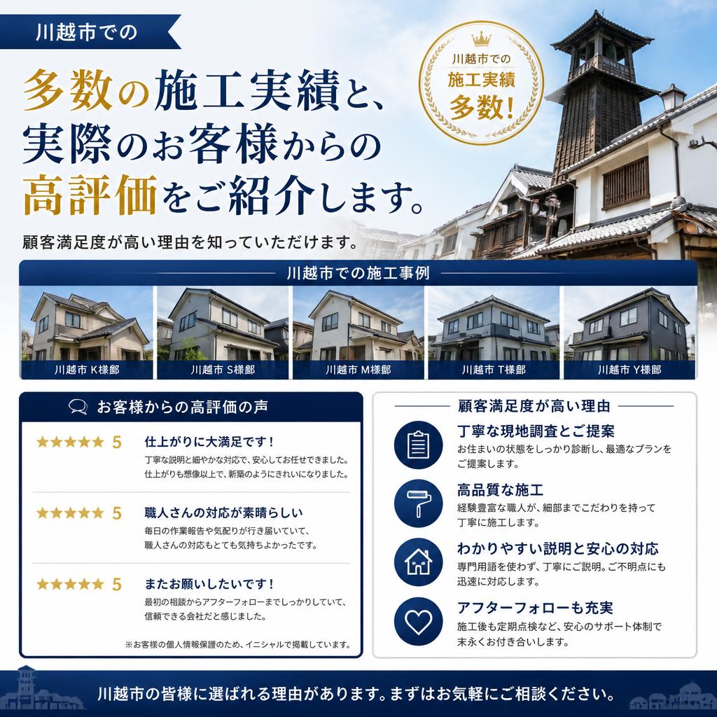 施工実績とお客様の声