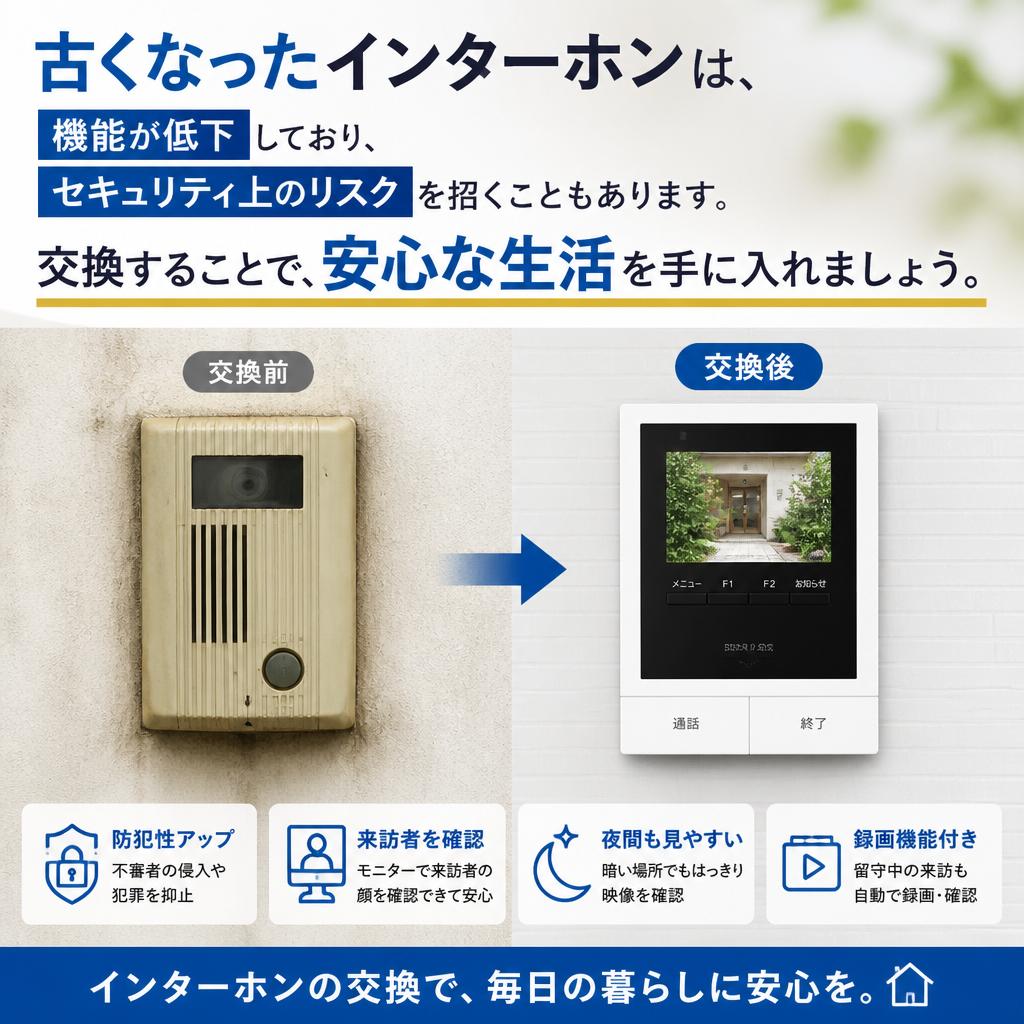 なぜインターホン交換が必要なのか？