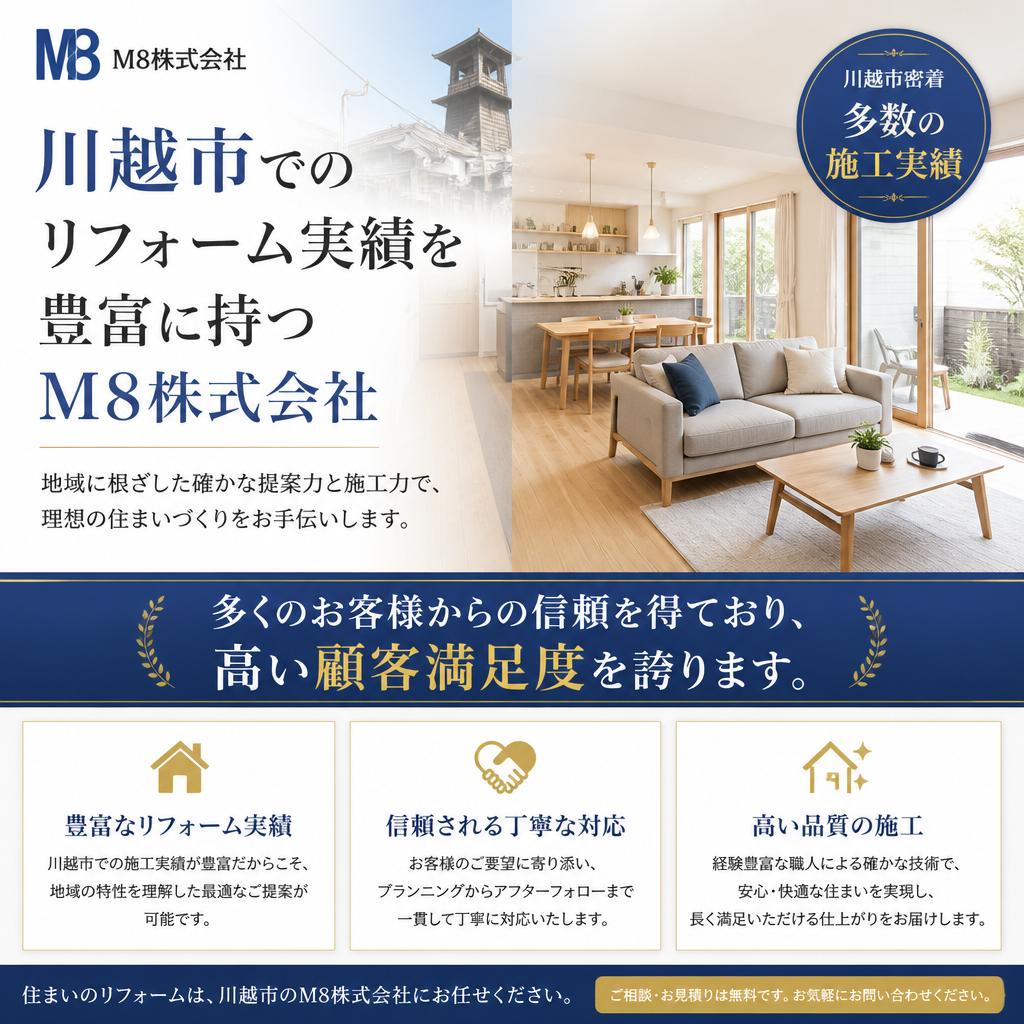 M8株式会社の施工実績