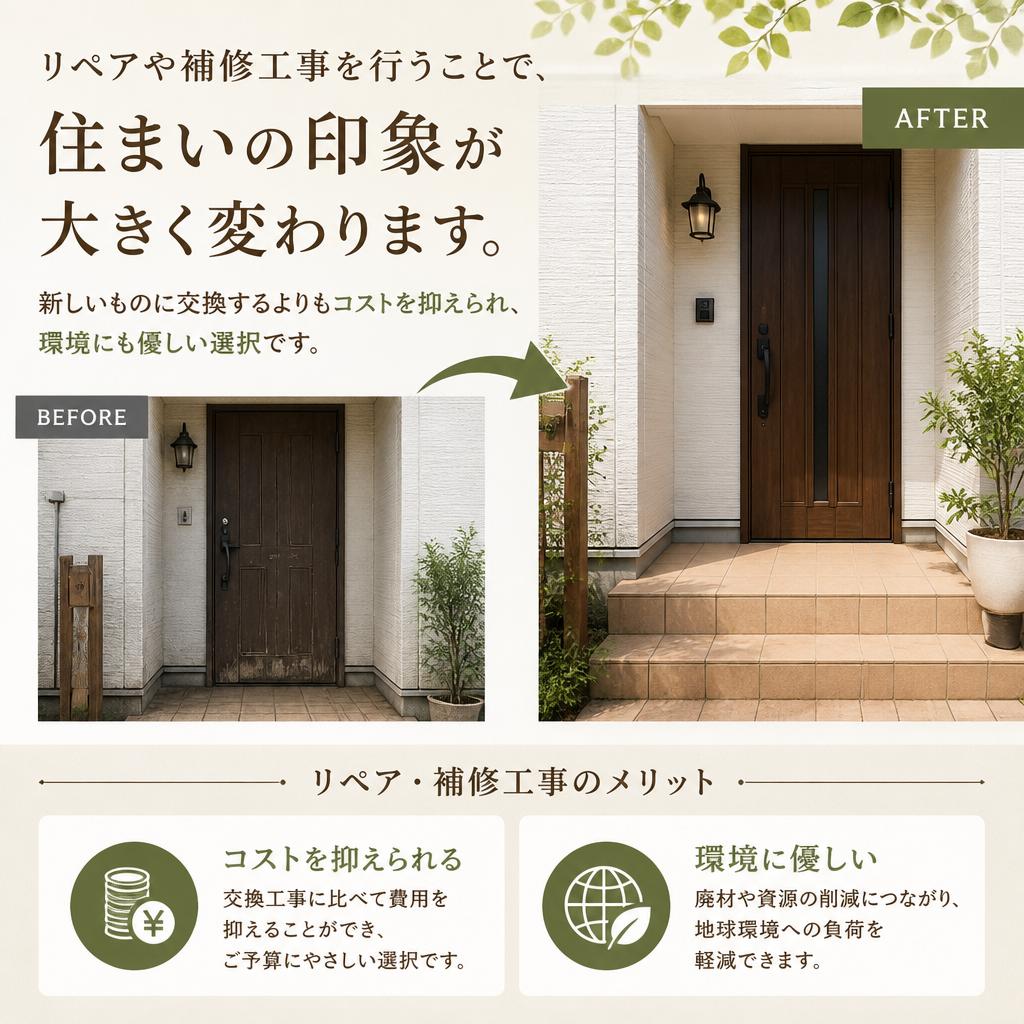 リペア・補修工事のメリット