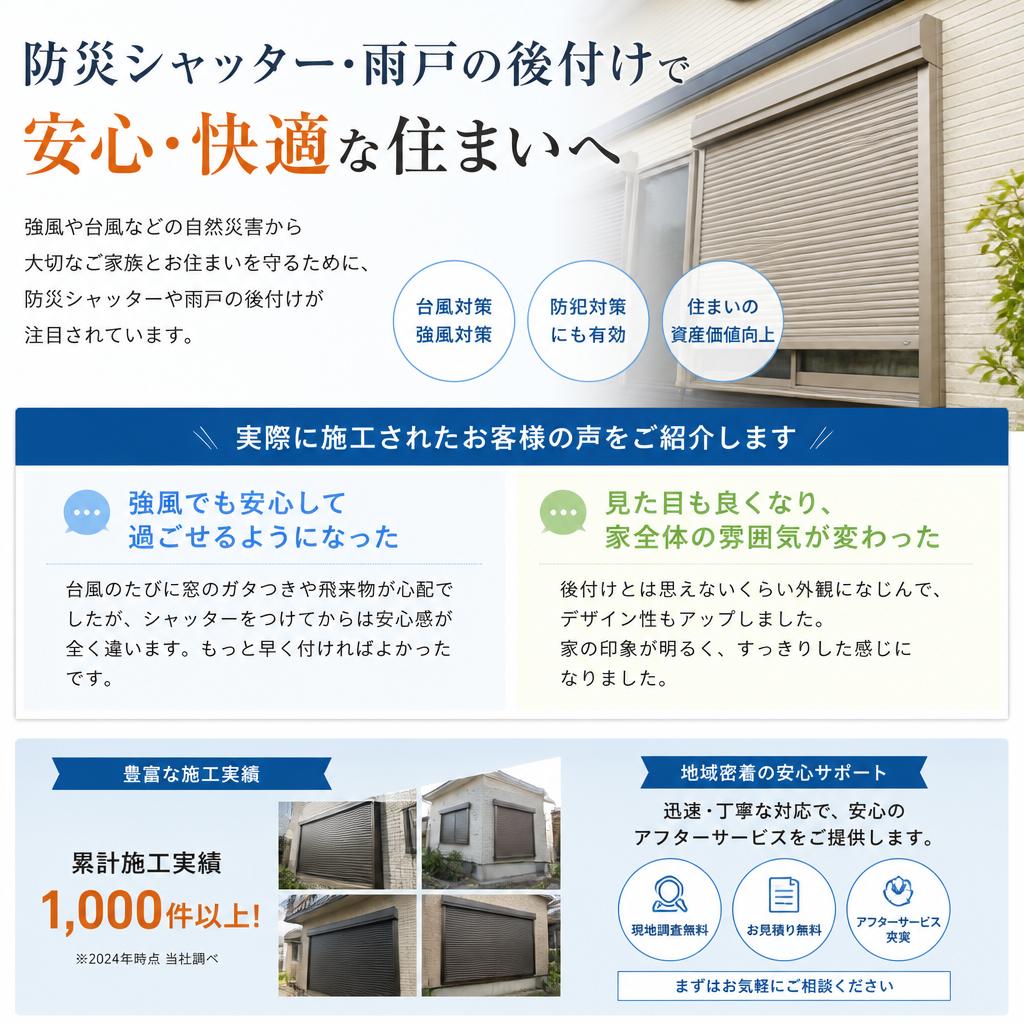 施工事例とお客様の声