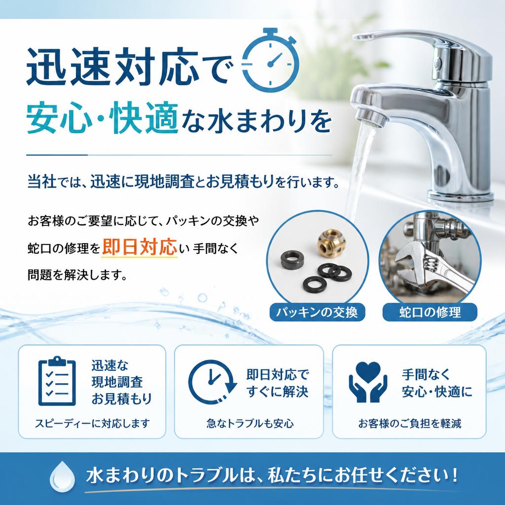 迅速な対応で問題解決！