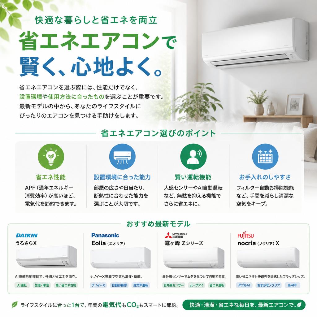 2. 省エネエアコンの選び方