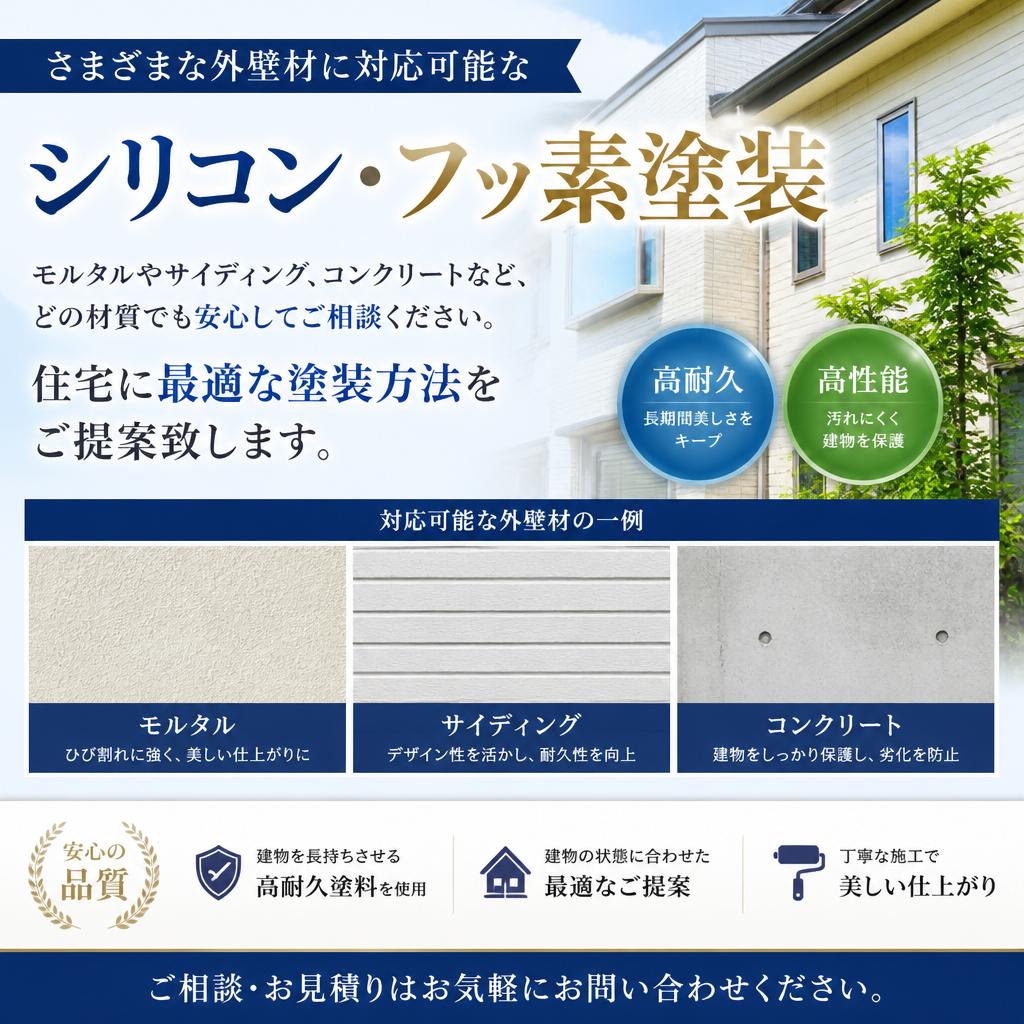 施工対象の外壁の種類