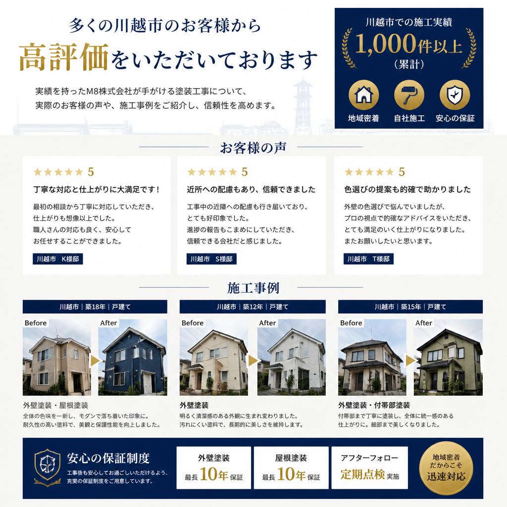 施工実績とお客様の声