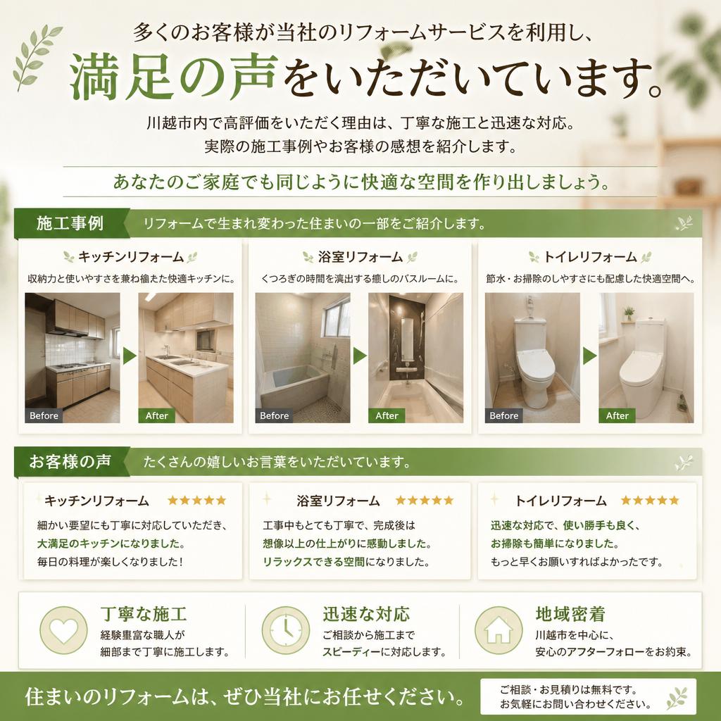 実績とお客様の声