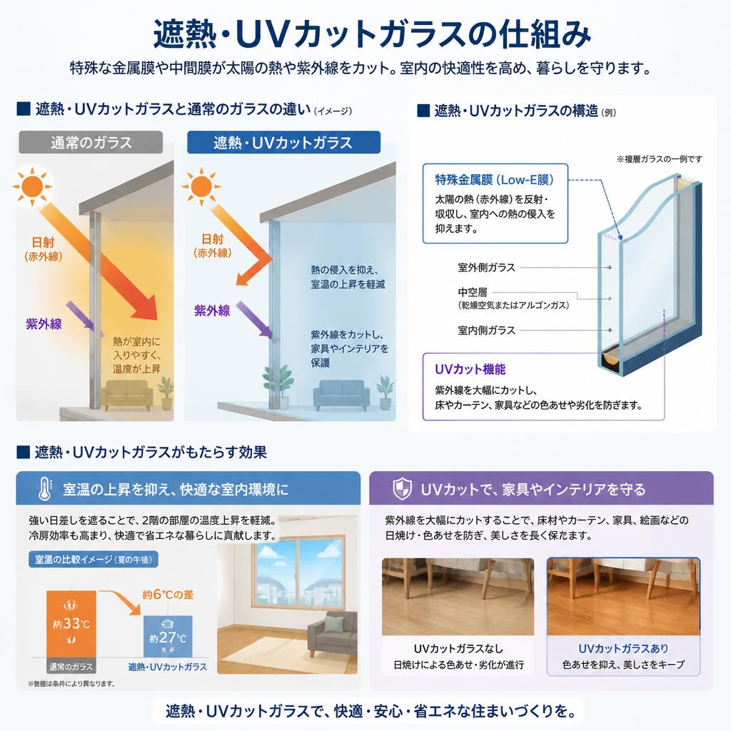 遮熱ガラスの効果とは？
