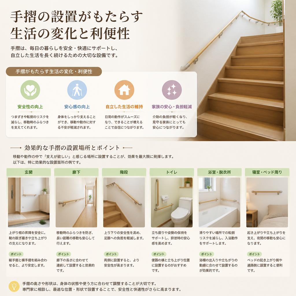 2. 手摺の設置で生活が変わる
