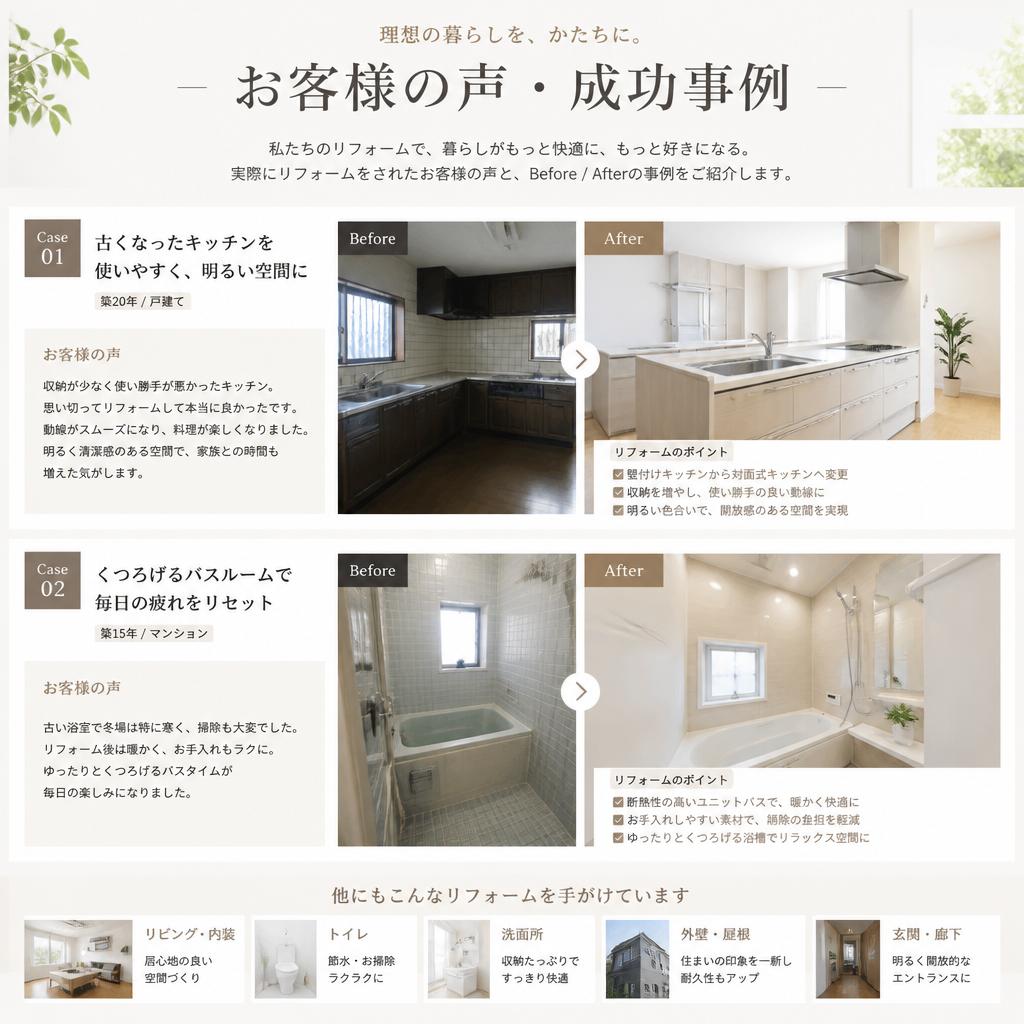 3. お客様の声と成功事例