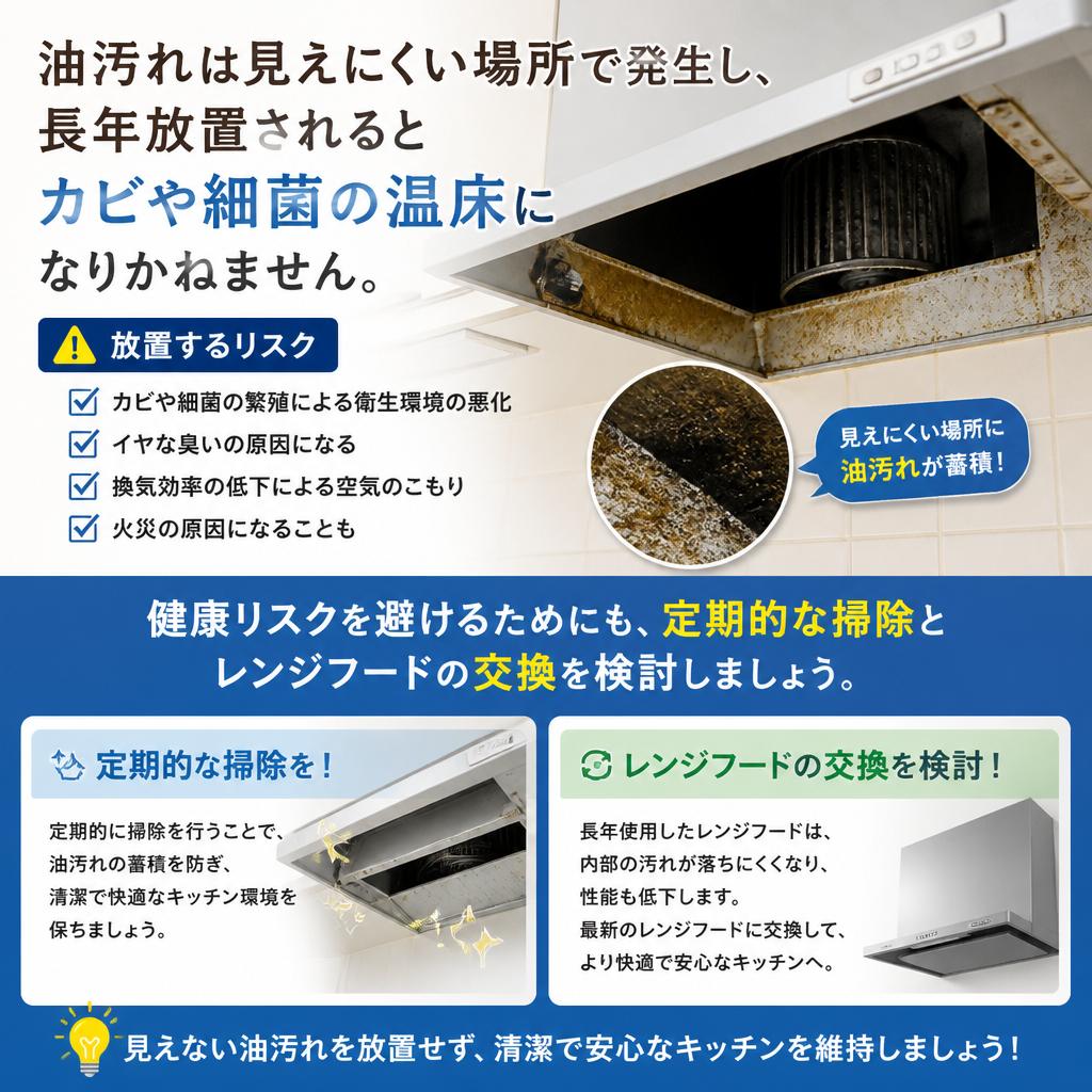 2. 油汚れの影響と健康へのリスク