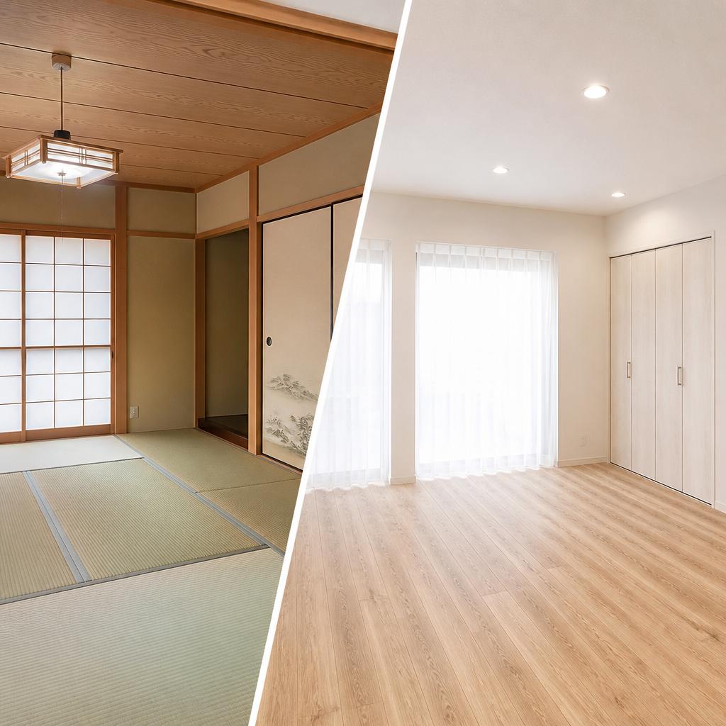 和室から洋室へのリフォームで快適な住まいへ！